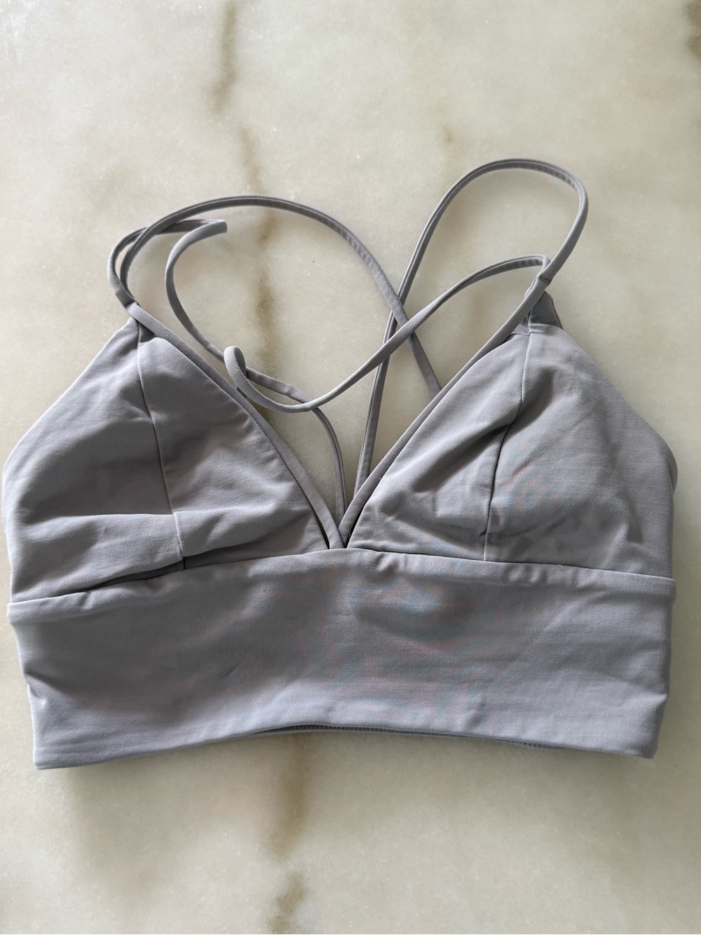 Lululemon 4 Light Gray Strappy Bralette - Women Intimates & Sleepwear